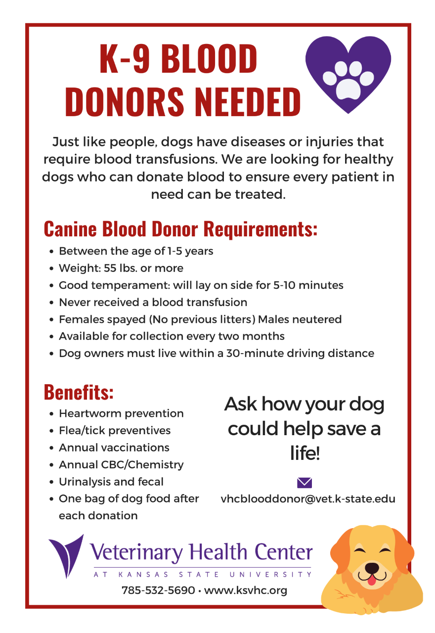 K-9 blood donors needed